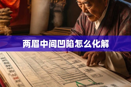 两眉中间凹陷怎么化解