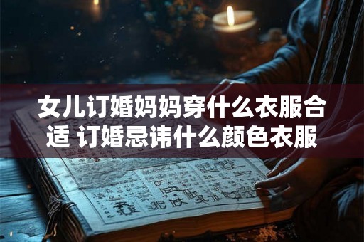 女儿订婚妈妈穿什么衣服合适 订婚忌讳什么颜色衣服