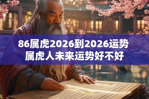 86属虎2026到2026运势 属虎人未来运势好不好
