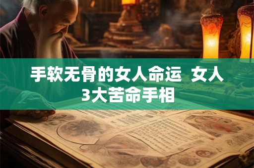 手软无骨的女人命运  女人3大苦命手相