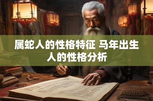 属蛇人的性格特征 马年出生人的性格分析
