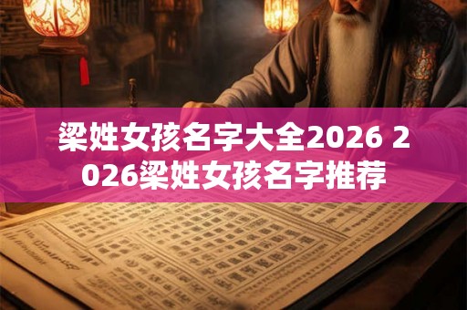 梁姓女孩名字大全2026 2026梁姓女孩名字推荐