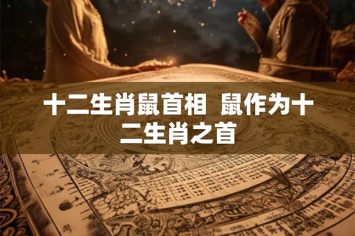 十二生肖鼠首相  鼠作为十二生肖之首