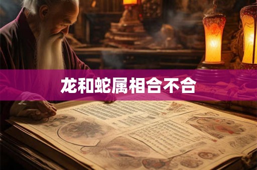 龙和蛇属相合不合