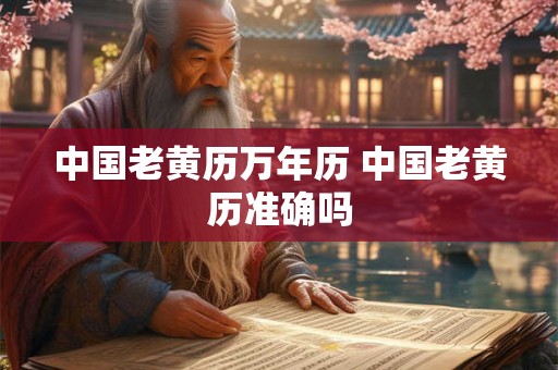中国老黄历万年历 中国老黄历准确吗