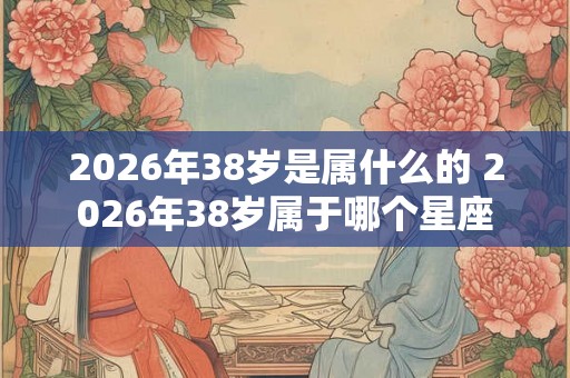 2026年38岁是属什么的 2026年38岁属于哪个星座