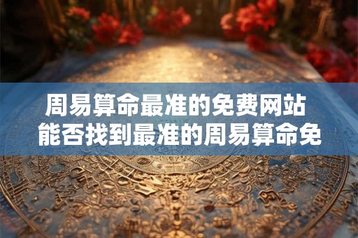 周易算命最准的免费网站 能否找到最准的周易算命免费网站