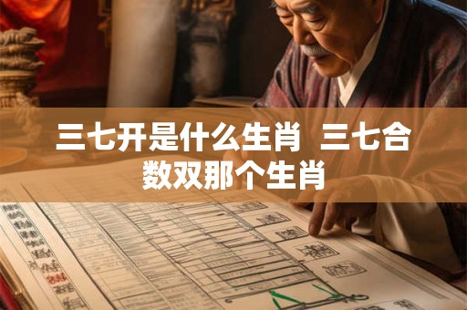 三七开是什么生肖 三七合数双那个生肖 三七开是什么生肖 三七合数双那个生肖