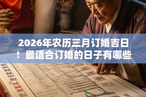 2026年农历三月订婚吉日！最适合订婚的日子有哪些