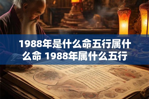 1988年是什么命五行属什么命 1988年属什么五行