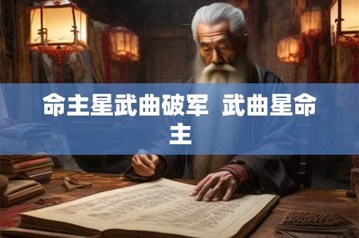 命主星武曲破军  武曲星命主