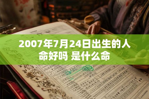 2007年7月24日出生的人命好吗 是什么命
