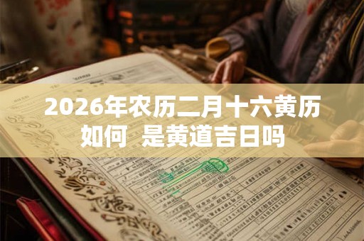 2026年农历二月十六黄历如何 是黄道吉日吗 2026年农历二月十六黄历如何 是黄道吉日吗