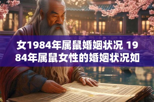 女1984年属鼠婚姻状况 1984年属鼠女性的婚姻状况如何
