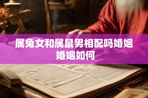 属兔女和属鼠男相配吗婚姻 婚姻如何