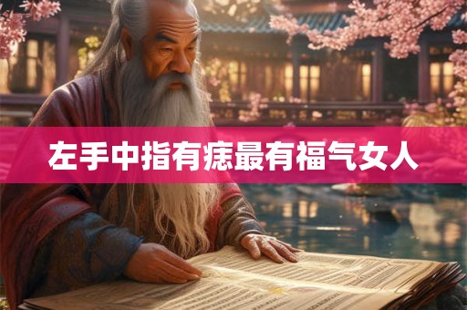 左手中指有痣最有福气女人