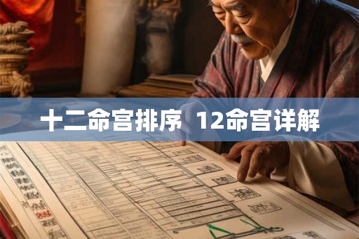 十二命宫排序  12命宫详解