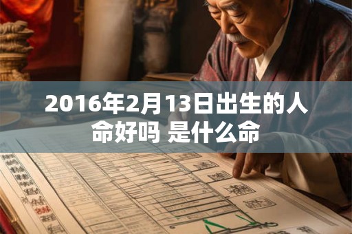 2016年2月13日出生的人命好吗 是什么命