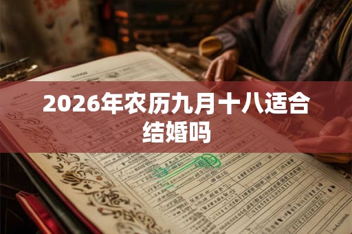 2026年农历九月十八适合结婚吗