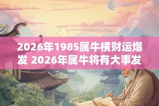 2026年1985属牛横财运爆发 2026年属牛将有大事发生吗