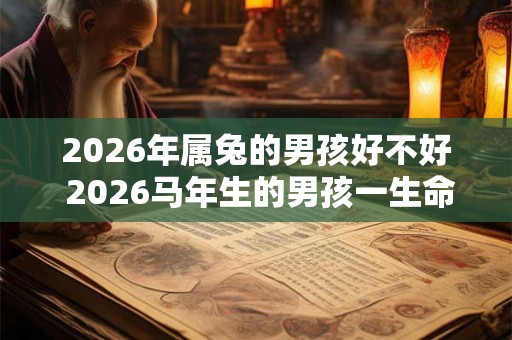 2026年属兔的男孩好不好 2026马年生的男孩一生命运