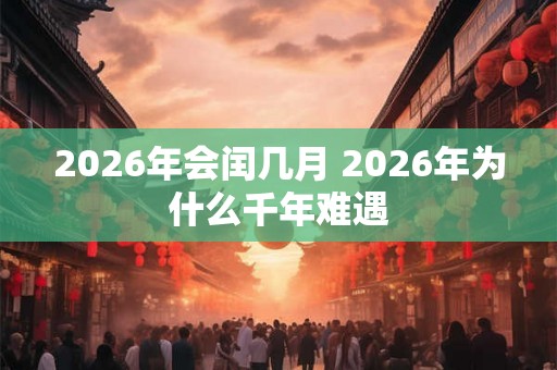 2026年会闰几月 2026年为什么千年难遇