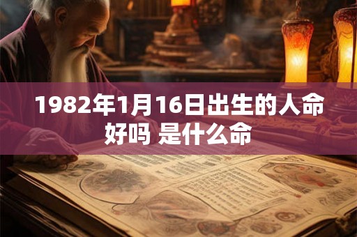 1982年1月16日出生的人命好吗 是什么命