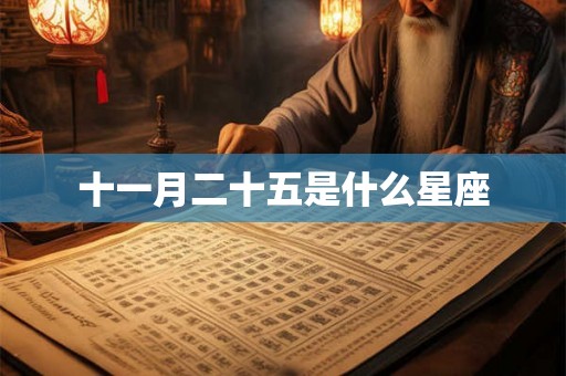 十一月二十五是什么星座