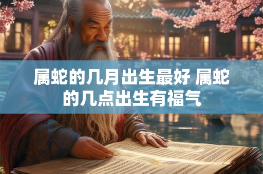 属蛇的几月出生最好 属蛇的几点出生有福气