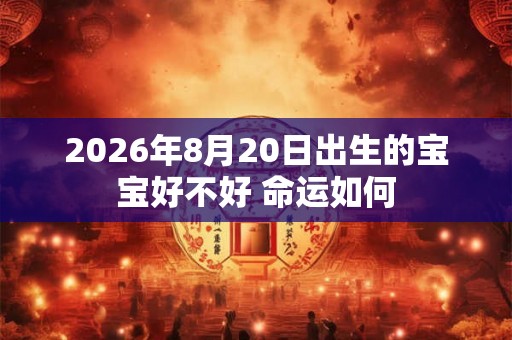 2026年8月20日出生的宝宝好不好 命运如何