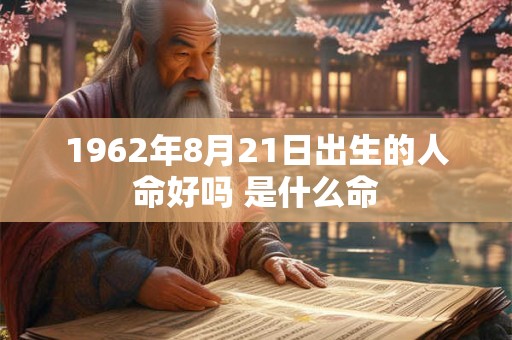 1962年8月21日出生的人命好吗 是什么命