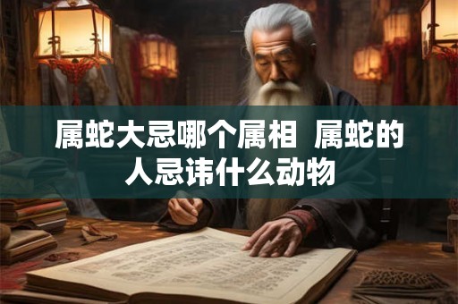 属蛇大忌哪个属相  属蛇的人忌讳什么动物