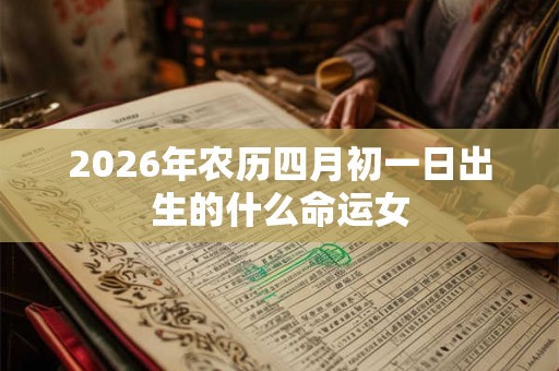 2026年农历四月初一日出生的什么命运女