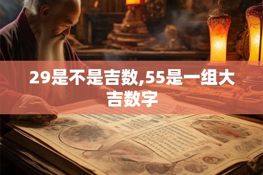 29是不是吉数,55是一组大吉数字