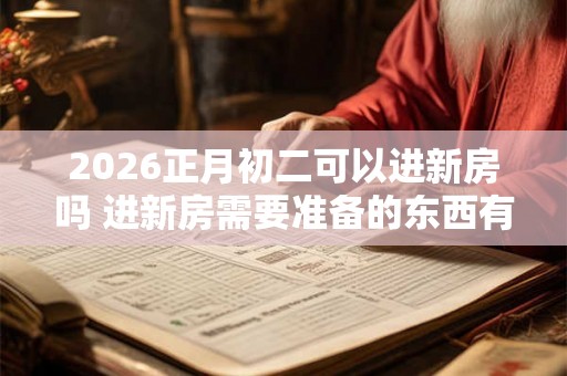 2026正月初二可以进新房吗 进新房需要准备的东西有什么