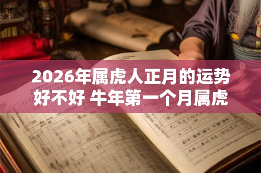 2026年属虎人正月的运势好不好 牛年第一个月属虎运势分析