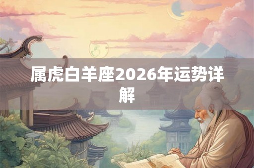 属虎白羊座2026年运势详解