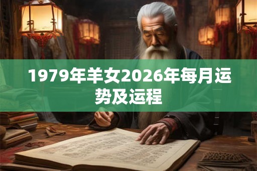 1979年羊女2026年每月运势及运程