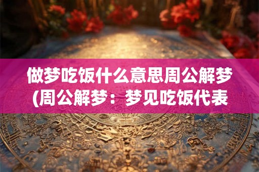 做梦吃饭什么意思周公解梦(周公解梦：梦见吃饭代表什么？)