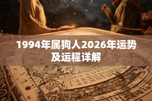 1994年属狗人2026年运势及运程详解 1994年属狗人2026年运势及运程详解