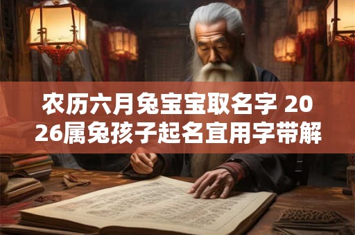 农历六月兔宝宝取名字 2026属兔孩子起名宜用字带解释 农历六月兔宝宝取名字 2026属兔孩子起名宜用字带解释