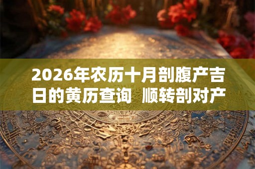 2026年农历十月剖腹产吉日的黄历查询  顺转剖对产妇的伤害