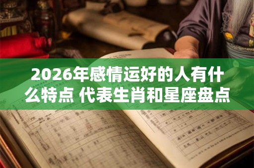 2026年感情运好的人有什么特点 代表生肖和星座盘点