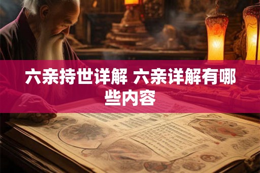六亲持世详解 六亲详解有哪些内容