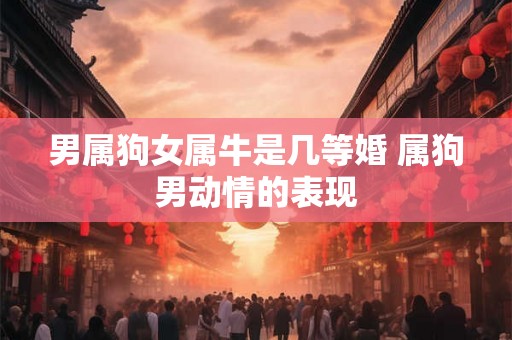 男属狗女属牛是几等婚 属狗男动情的表现 男属狗女属牛是几等婚 属狗男动情的表现
