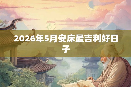 2026年5月安床最吉利好日子