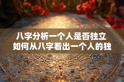 八字分析一个人是否独立 如何从八字看出一个人的独立性 八字分析一个人是否独立 如何从八字看出一个人的独立性