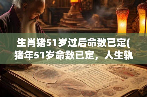 生肖猪51岁过后命数已定(猪年51岁命数已定，人生轨迹合乎命理？)