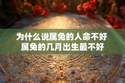 为什么说属兔的人命不好 属兔的几月出生最不好