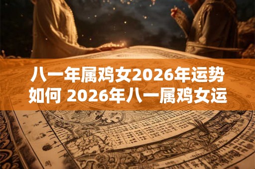 八一年属鸡女2026年运势如何 2026年八一属鸡女运势如何